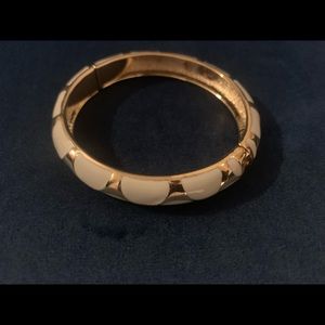 Polka dot gold-tone bangle